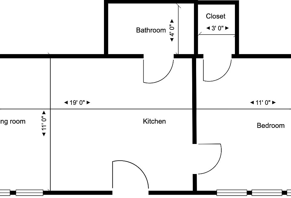 Overview of the layout for reference (not exact to the inch)