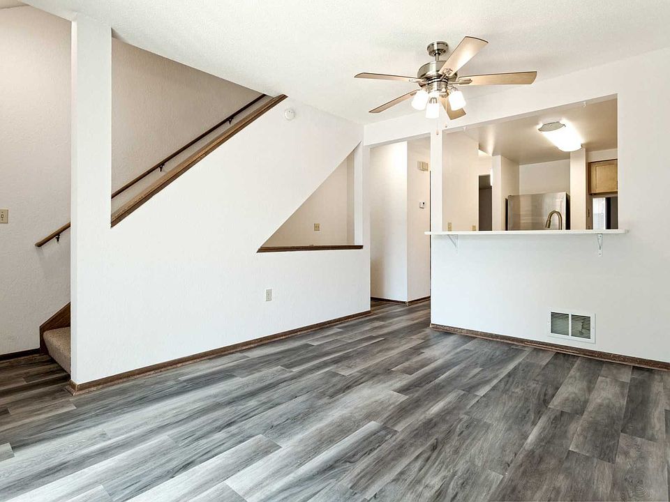 Unit living room and stairway