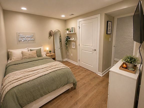 Bedroom 1 with direct access to the backyard