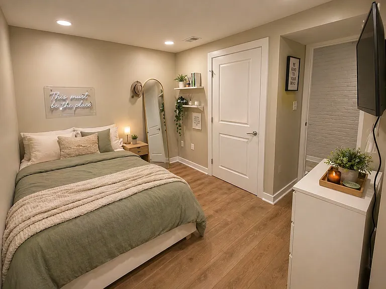 Bedroom 1 with direct access to the backyard
