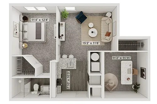 Floor plan The Perry with Den