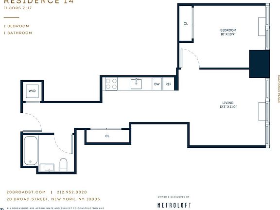 2nd image of 20 Broad St APT 1414