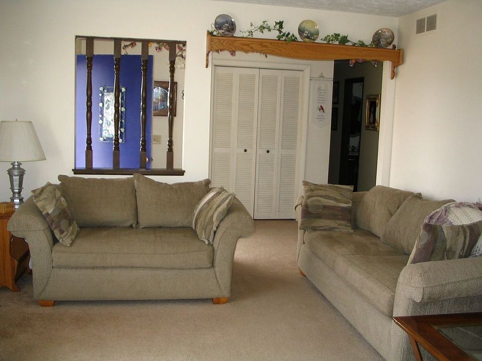 living room with fireplace