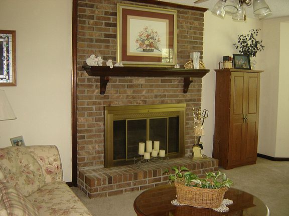 Brick Fireplace