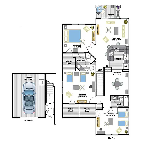 Floor plan Antigua Townhome