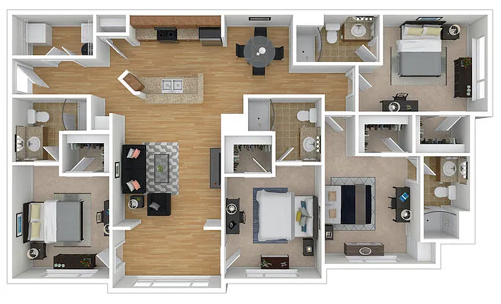 Floor plan The Quadro