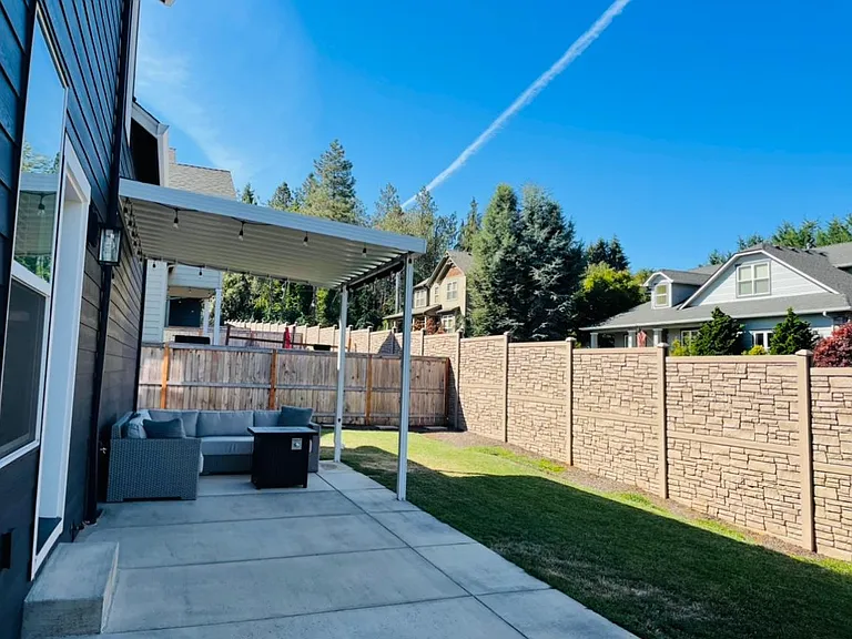Beautiful homes behind the house
