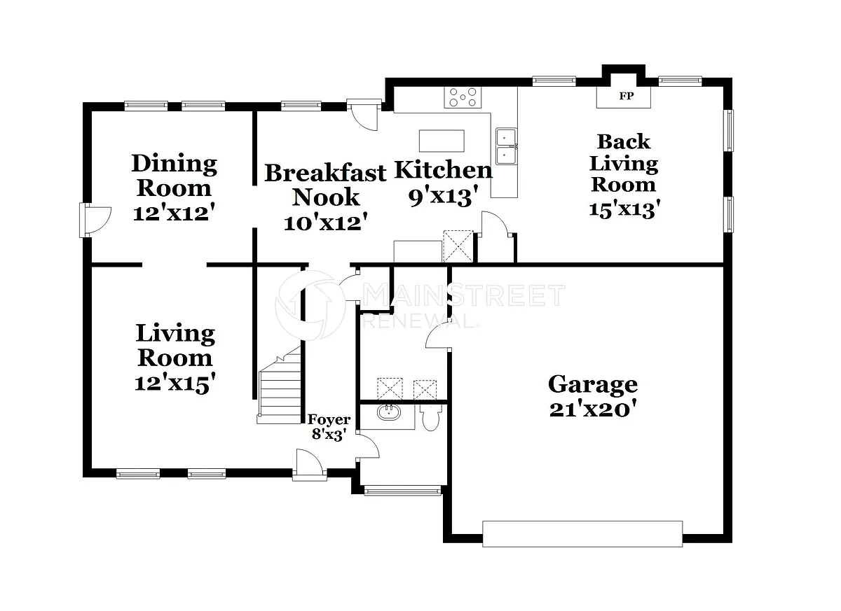 Floor Plan - 816 Falling Wind Ct