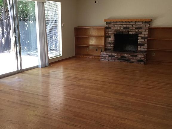 Living room with fireplace