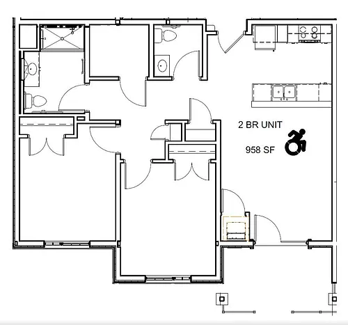 Floor plan 2 Bedroom