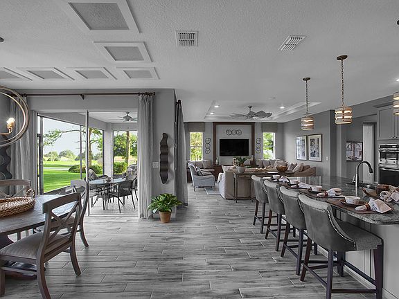 Beatrix Model Floor plan at On Top of the World Communities new homes Ocala, FL Dining Area