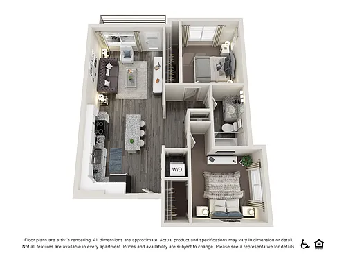 Floor plan 2x1 - 790 sqft - B1