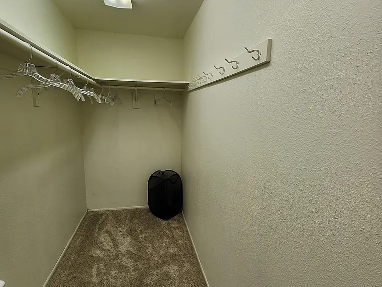 Large walk in closet off main bedroom.