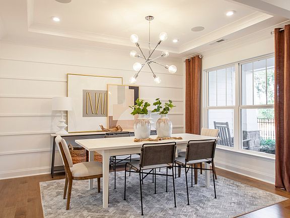 Formal dining room off of foyer