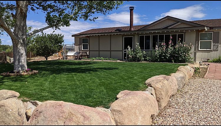 Front lawn in front of home