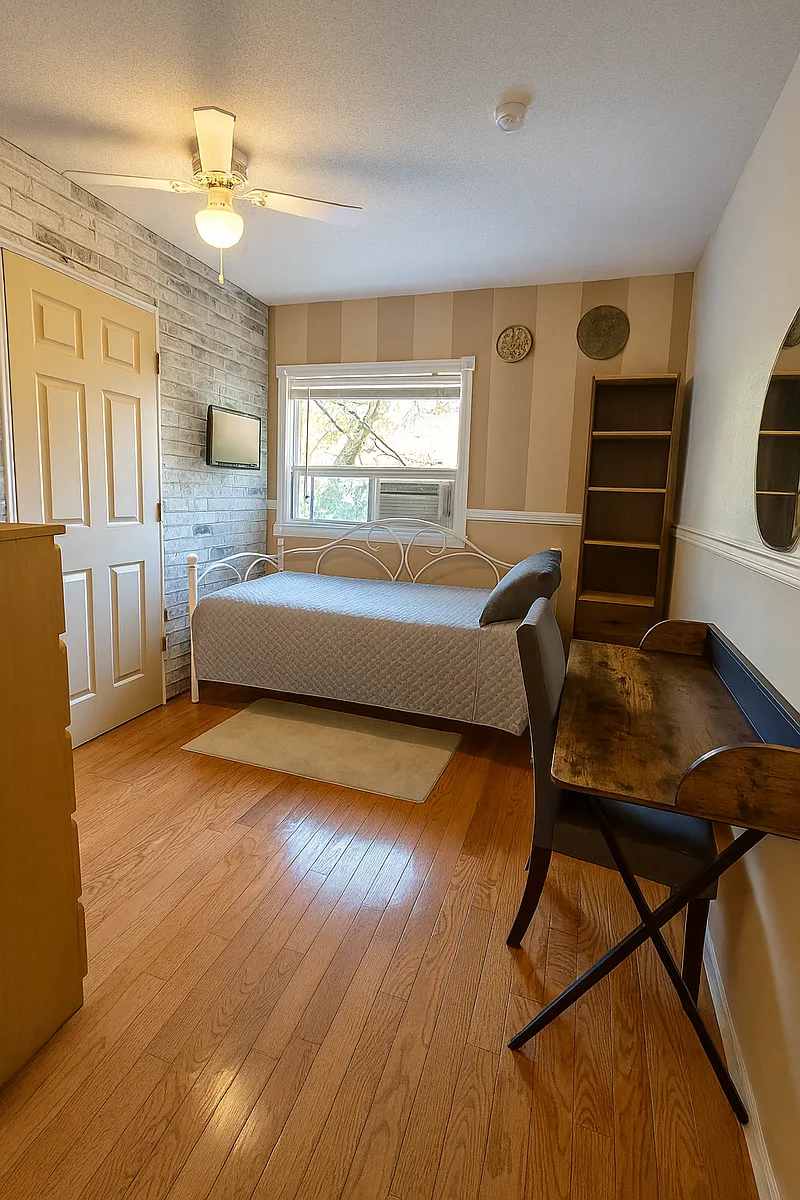 Bedroom A: $1030 Private room with Single sized bed (Shared bathroom) - Prescott Ave