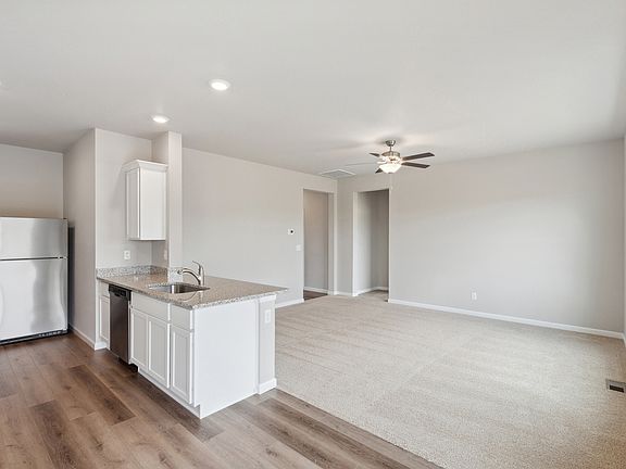 The Chatfield has an open-concept layout that is great for family living.