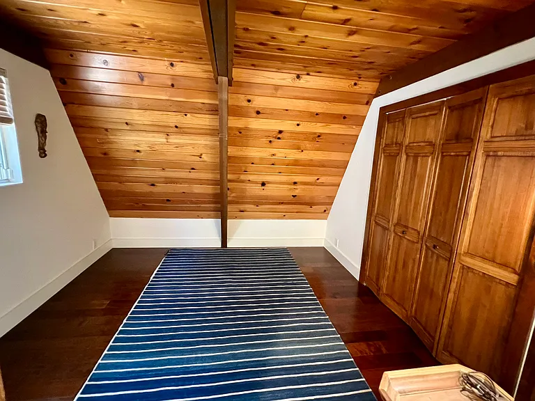Third guest room on first level ready to become whatever you need... Yoga, Meditation, studio, solitude....