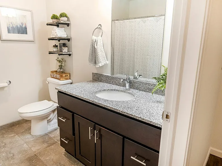 A clean and modern space for daily routines.