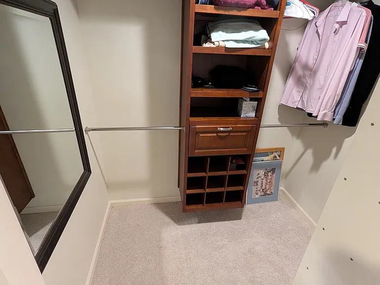 Master walk-in closet