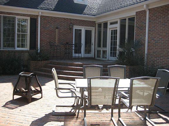 Brick courtyard