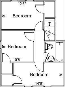 Second Floor Plan For 23 Ingersoll St