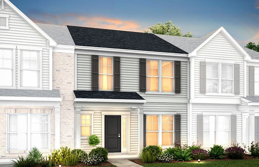 Graylyn Exterior 7 features siding, covered front porch and 1 car rear load garage