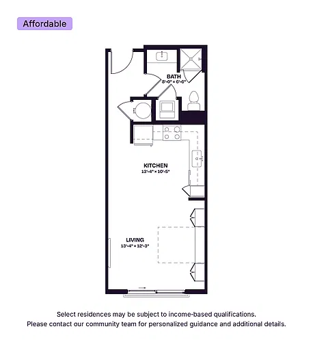 Floor plan S1W Affordable