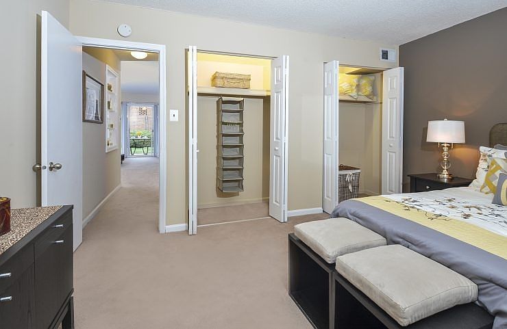 Bedroom with Double Closets