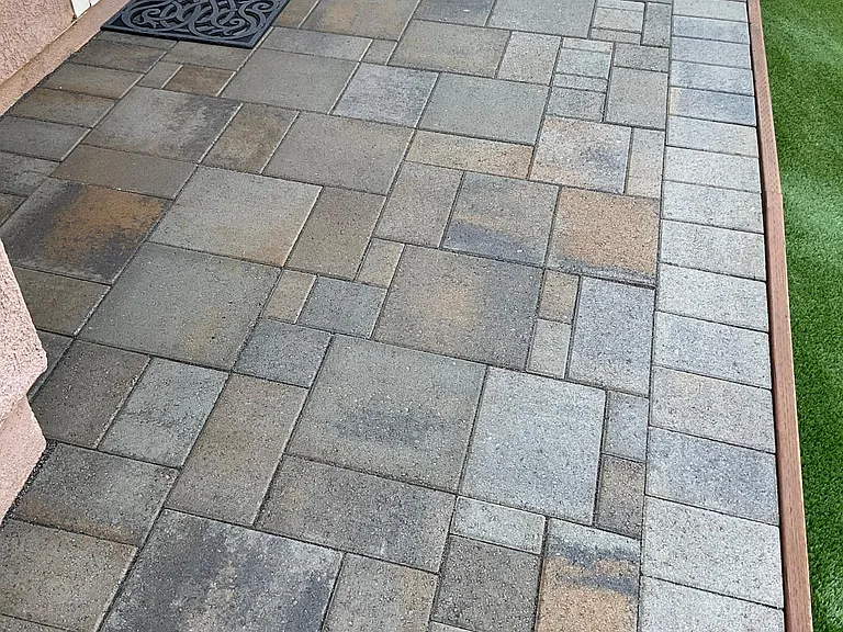 Pavers at front entrance