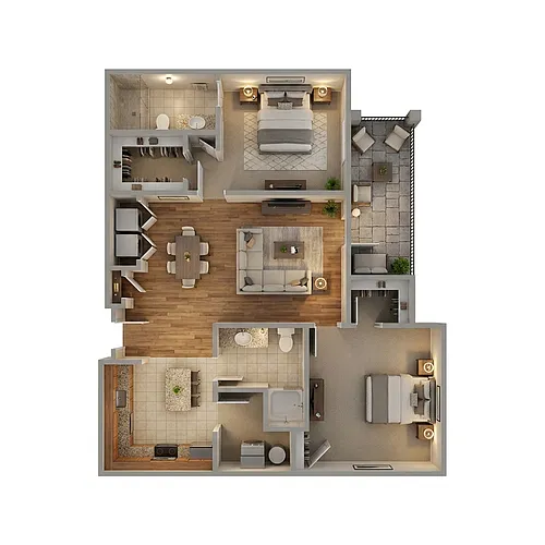 Floor plan 2X2C