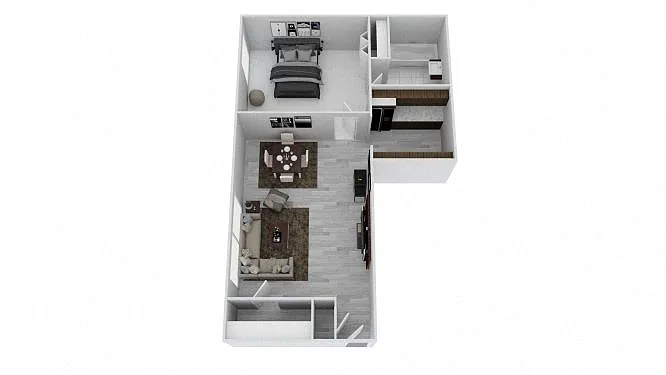 Floor plan 1 Bedroom Jr.