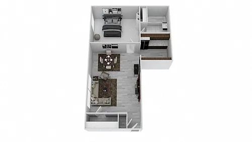 Floor plan 1 Bedroom Jr.