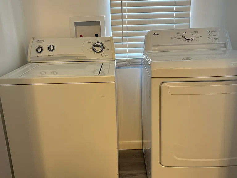Washer and Dryer. Dryer purchased 2025
