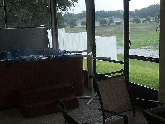 Hot Tub on Enclosed Porch