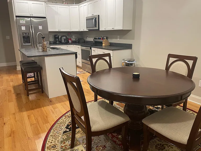 Dining area and kitchen