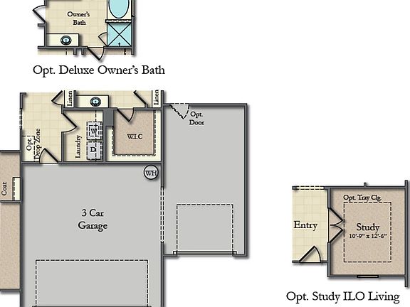 3rd Car Garage Option