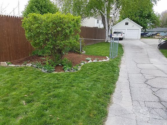 Side Yard and Garage