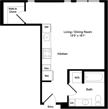 Floor plan S3 West- Floor 6