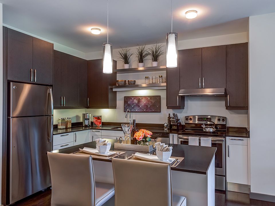 Finer touches in this kitchen including open shelving