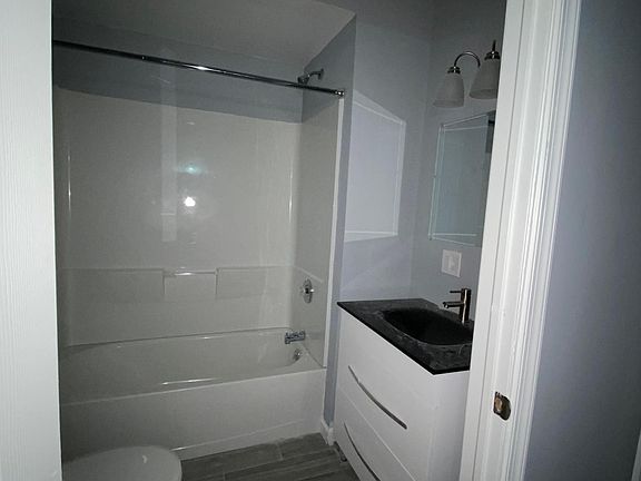 Bathroom and bathtub