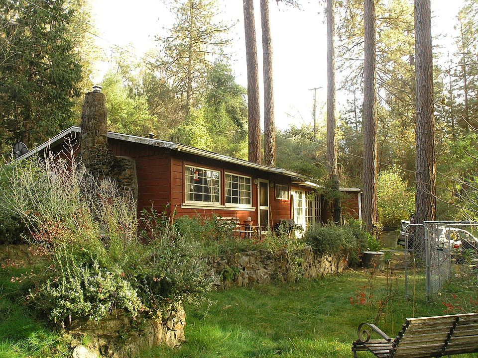 Cabin in rural setting