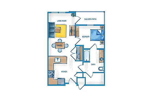 Floor plan 1 Bedroom