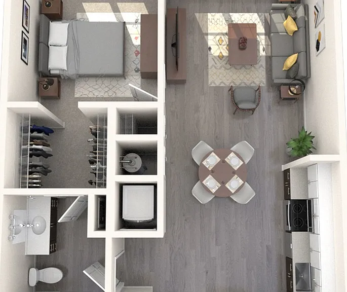 1 Bedroom / 1 Bathroom 1 Bedroom / 1 Bathroom