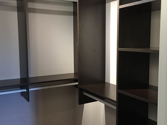 Half of master closet