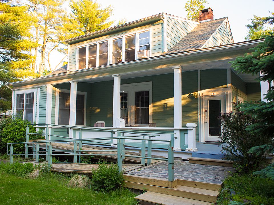 Front view of building