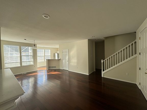 Open floor plan with plenty of lighting through the first floor