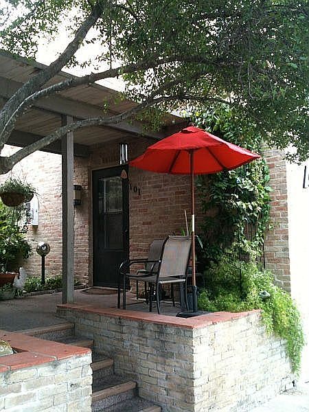 Front entrance and patio