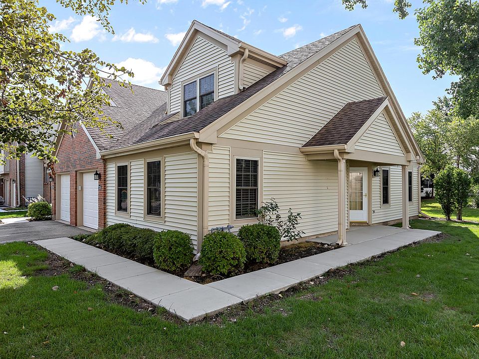 Front porch, garage, front door entry