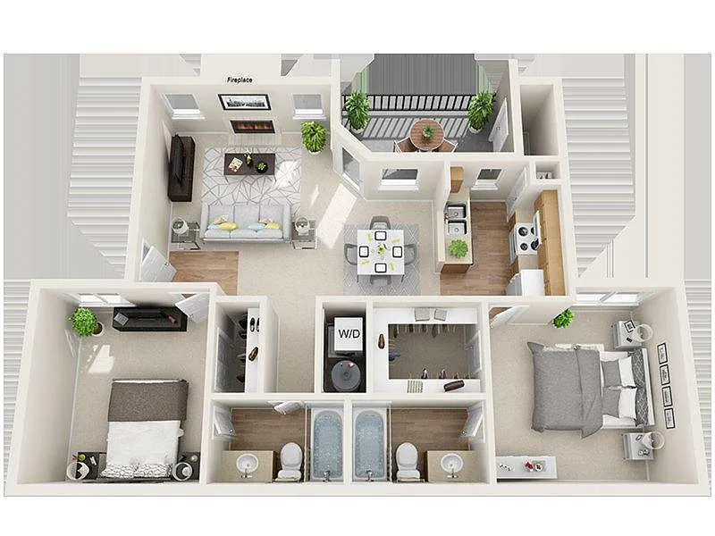 Floor plan Big Blue Creek